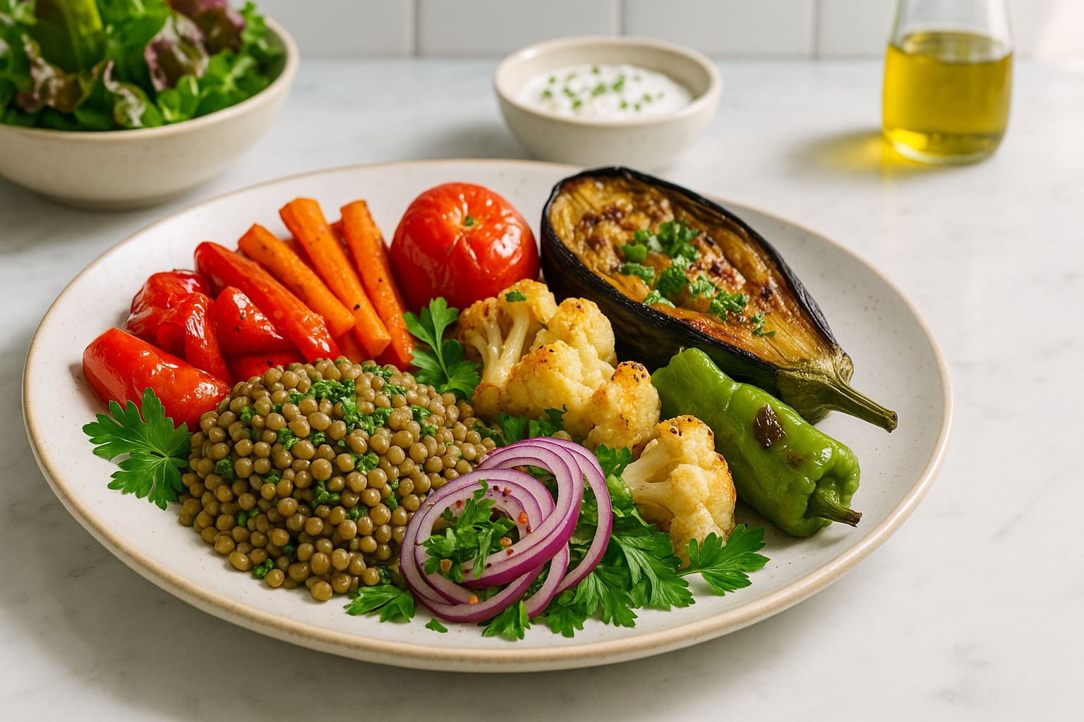 Bitkisel beslenme ile sağlıklı ve lezzetli yemekler